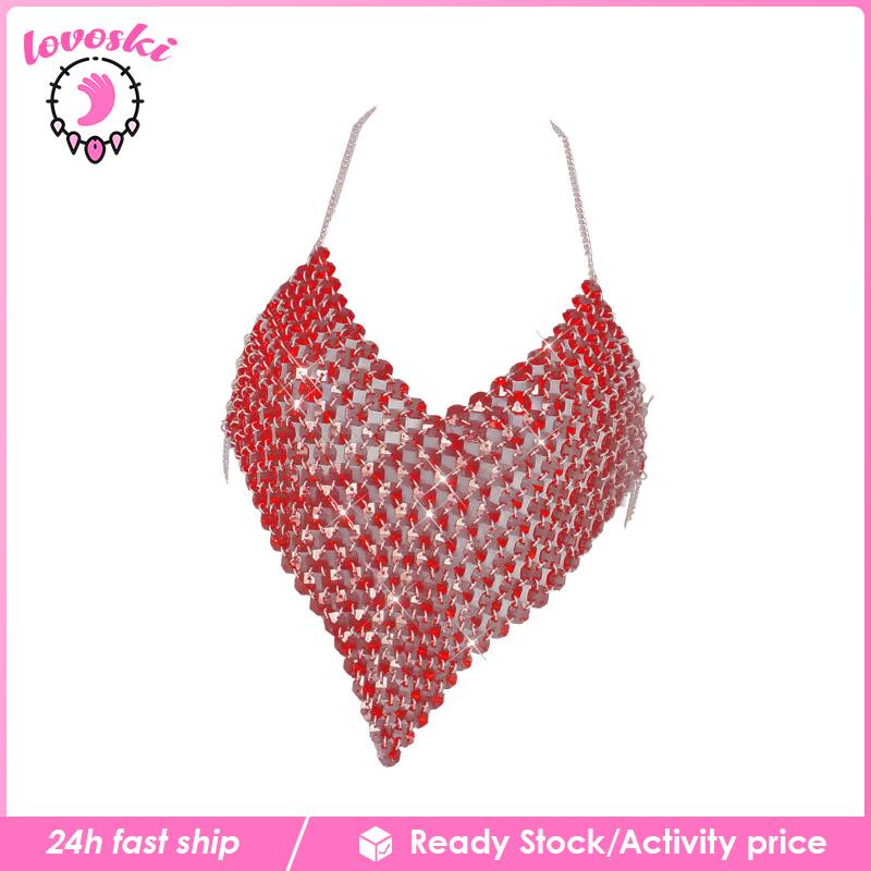 Áo Croptop Hở Lưng Dùng Múa Bụng Thời Trang Mùa Hè Quyến Rũ Cho Nữ