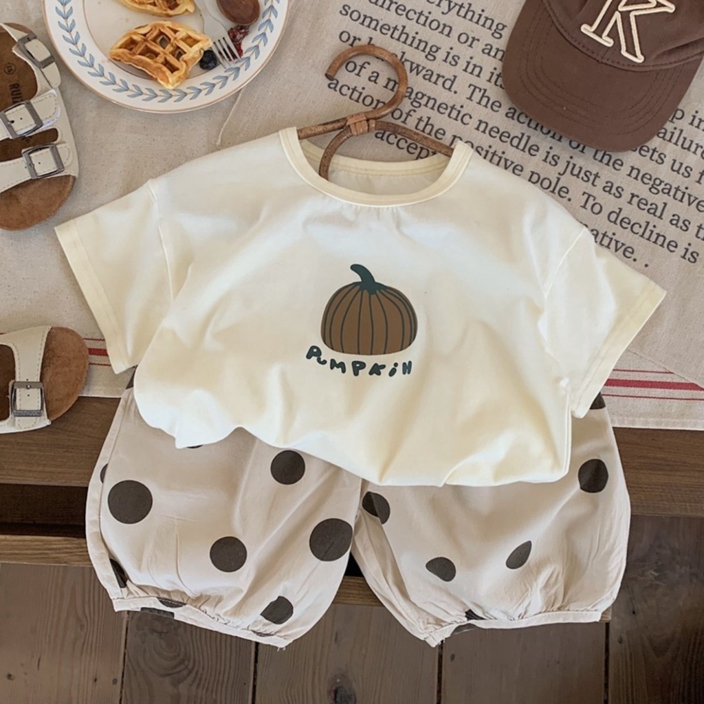 Áo Thun Tay Ngắn Cổ Tròn In Họa Tiết Hoạt Hình Phong Cách Hàn Quốc Thời Trang Mùa Hè Cho Bé Trai Và Gái