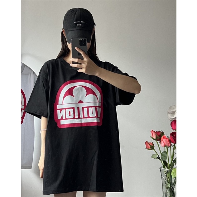 Áo Thun Họa Tiết Vương Miện Thời Trang L55v- Thời Trang Mới Nhất 2023ss Dành Cho Cặp Đôi