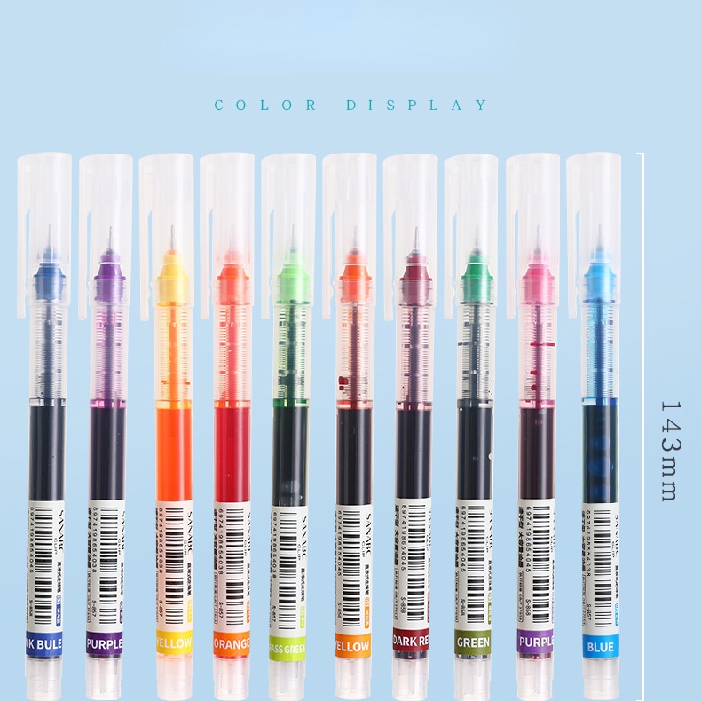 Bút Gel Màu 0.5mm Cỡ Lớn Nhanh Khô Chất Lượng Cao