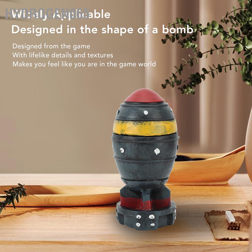 Hydrogen065 Quả Bom Hộp Bảo Quản Retro Trang Trí 3D Nhựa Thủ Công Mô Hình Mini Thùng Chứa Cho Chìa Khóa Hạt Tăm Bông