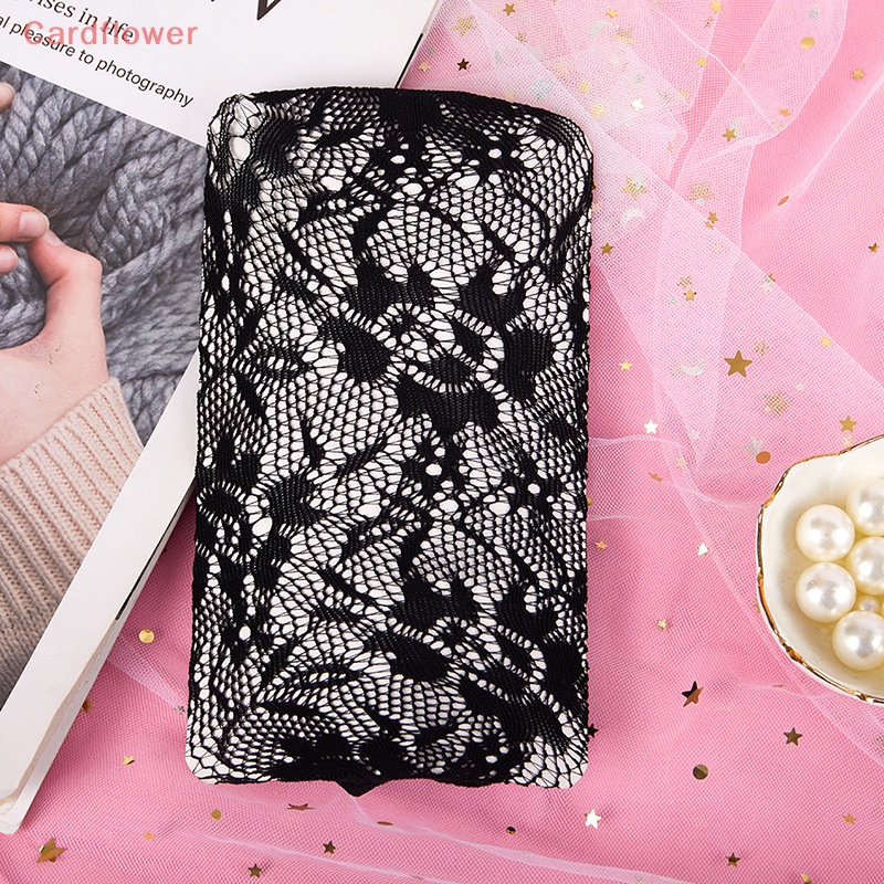 < Cardflower > Vớ Lưới Dài Đến Bắp Chân Thoáng Khí Co Giãn Mềm Mại In Họa Tiết Hoa Hình Thoi Rỗng Thời Trang JK Thoáng Khí