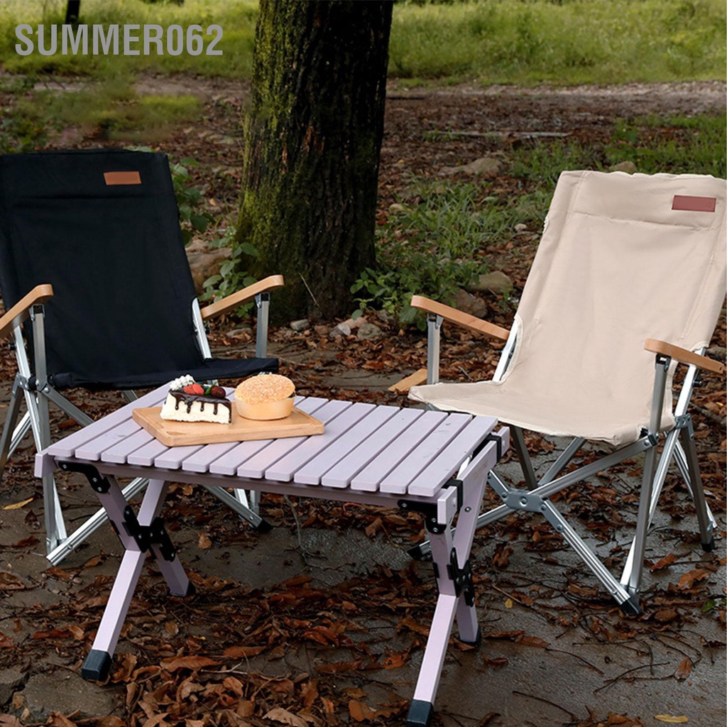Summer062 Ghế bành cắm trại Beech 600D Vải Oxford có thể ngả di động để tự lái ngoài trời