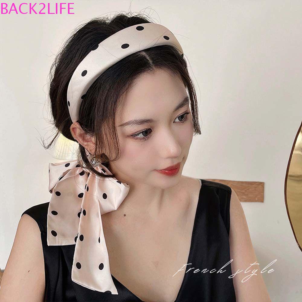 2 Băng Đô Vải Lụa Rửa Mặt In Họa Tiết Dễ Thương Thời Trang Mùa Hè Cho Bạn Gái