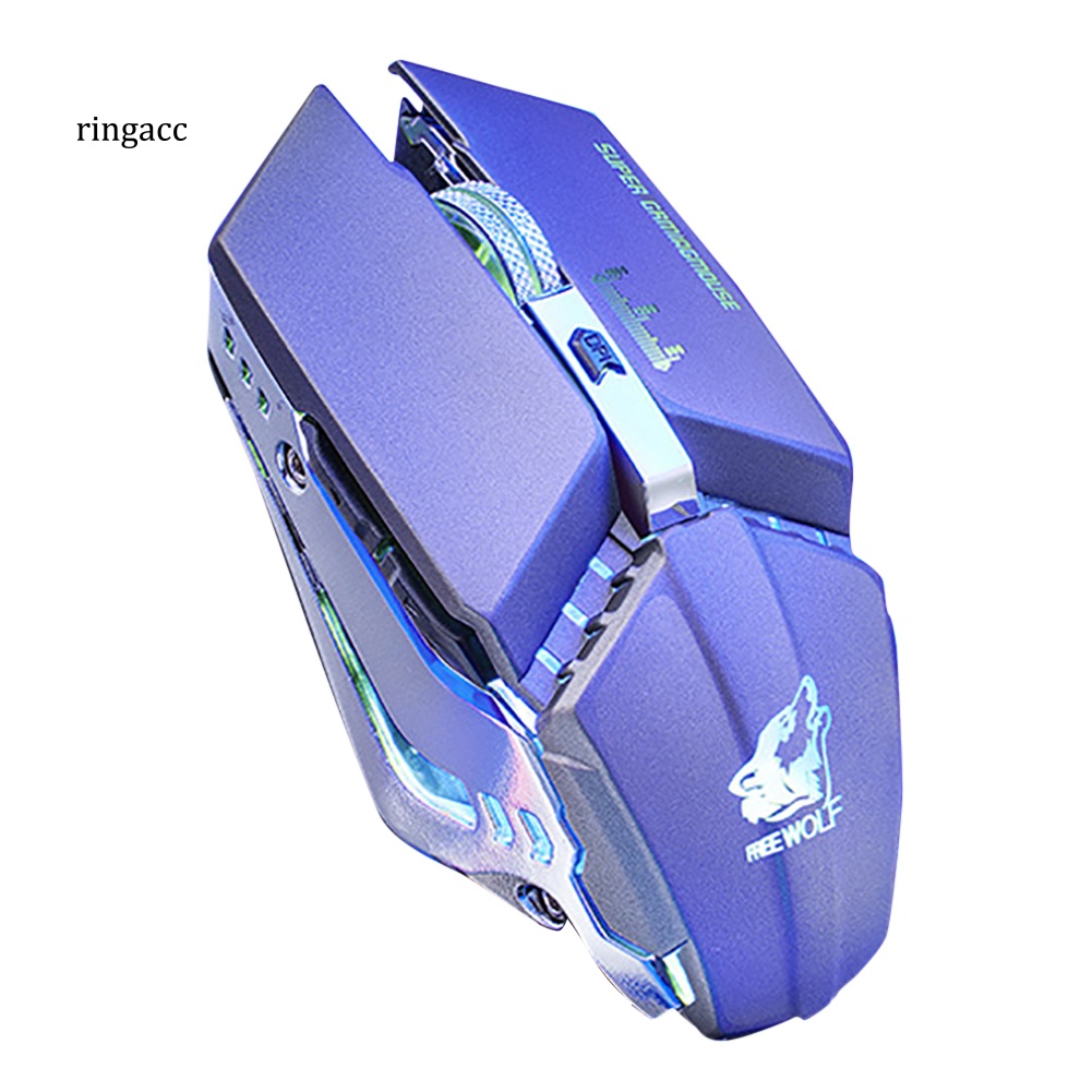 Chuột Quang Không Dây RGA Free Wolf X11 Ergonomic 2.4G 2400DPI Cho Laptop / Pc