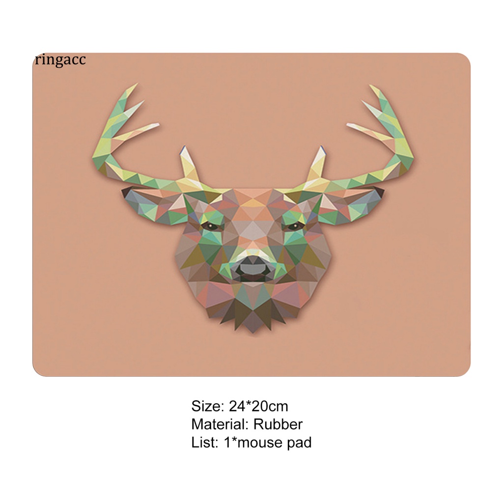 Tấm Lót Chuột Và Bàn Phím Máy Tính Bằng Cao Su Siêu Mỏng Chống Trượt Hình Sừng Hươu Sáng Tạo Tiện Dụng