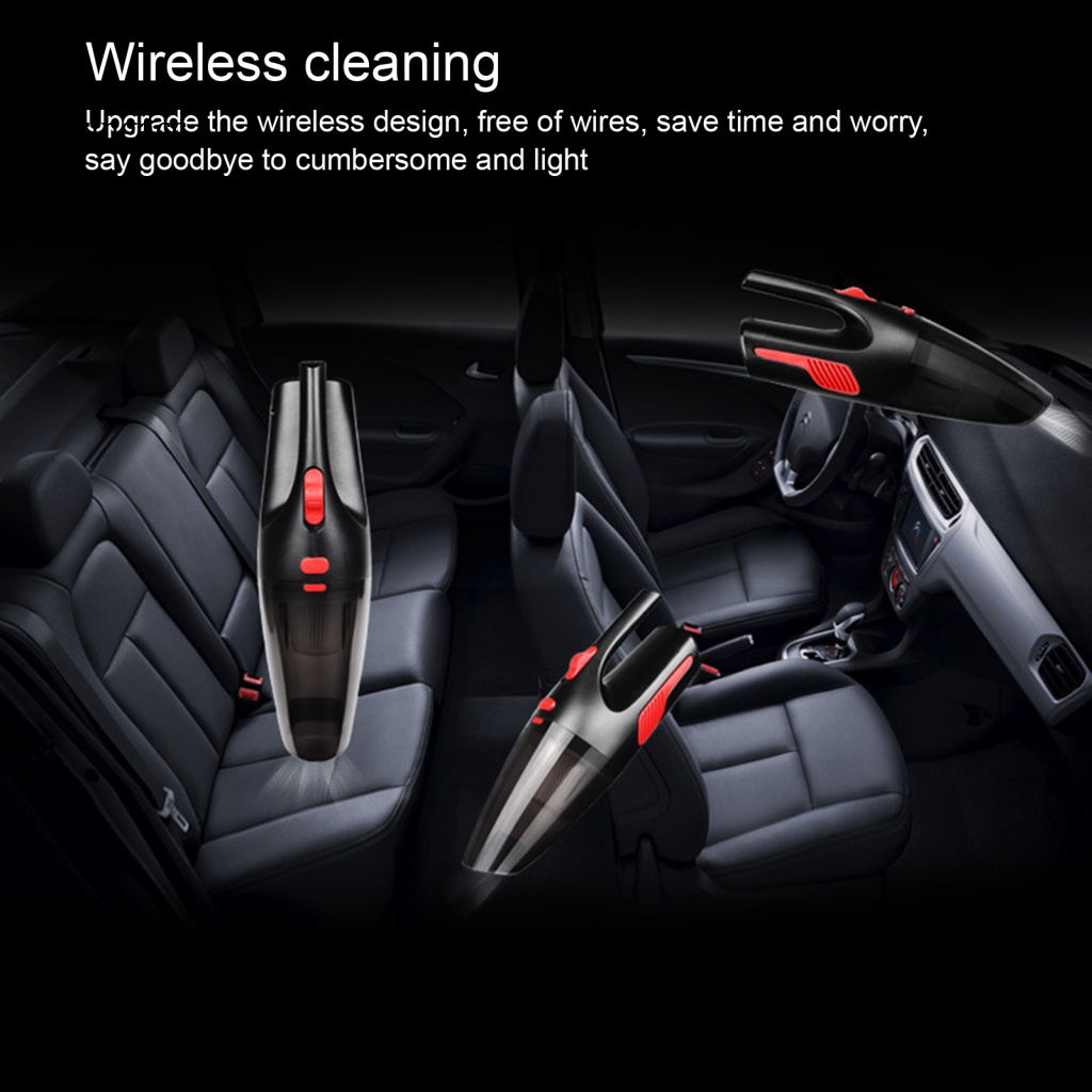 Máy Hút Bụi RGA 5000Pa Không Dây 120W Ít Ồn Có Đèn Và Sạc Lại Tiện Dụng Cho Gia Đình / Xe Hơi