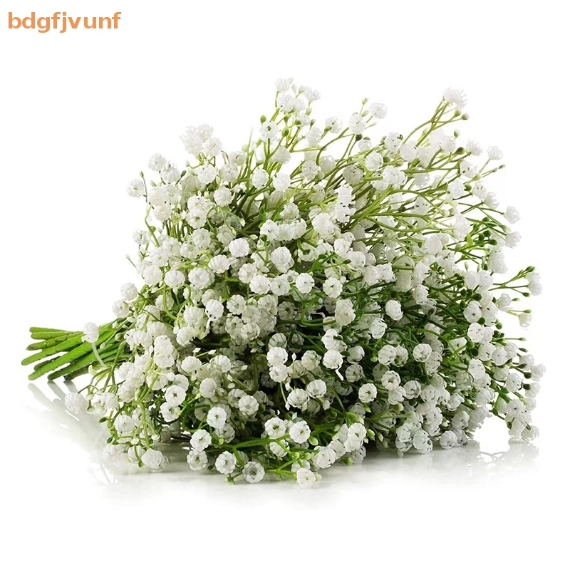 Bó Hoa Gypsophila Màu Trắng 15inch Bằng Nhựa Dùng Trang Trí Tiệc Cưới DIY