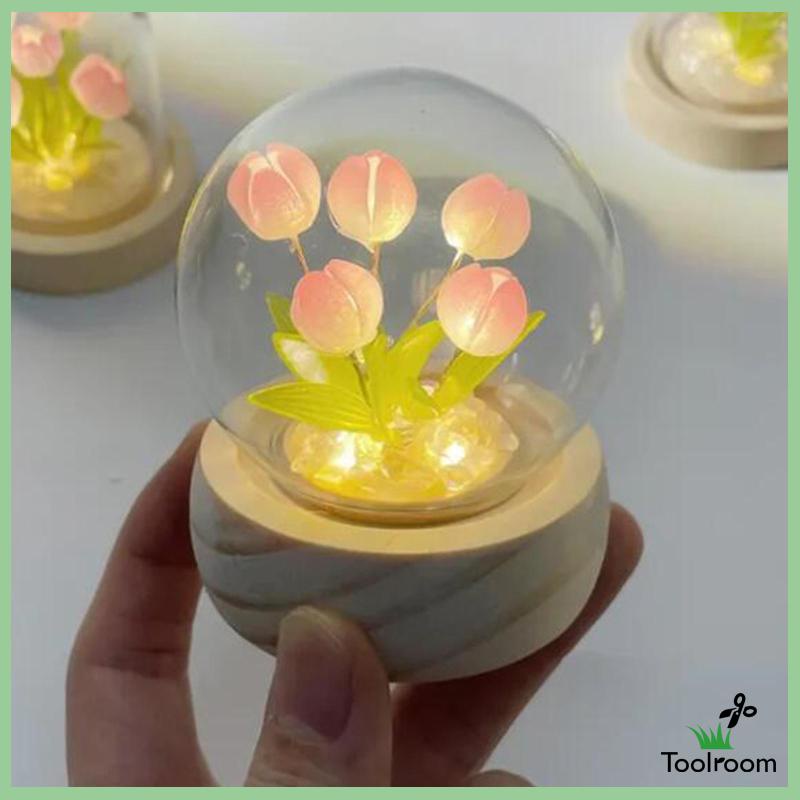 Đèn Ngủ Hình Bông Hoa Dùng Trang Trí Bàn DIY