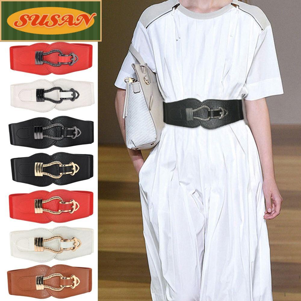 Thắt Lưng Da Bản Rộng Co Giãn Sang Trọng