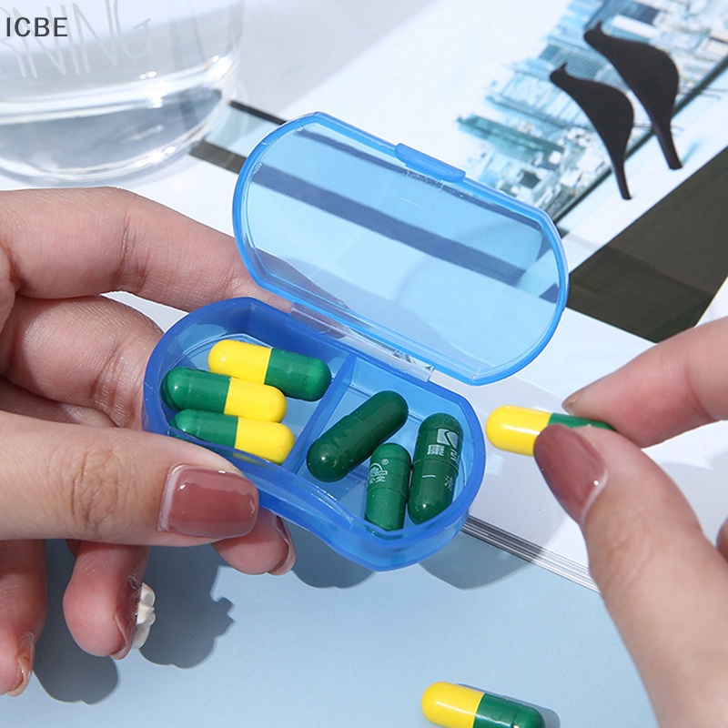 Hộp Đựng Thuốc Mini 2 Ngăn Tiện Dụng