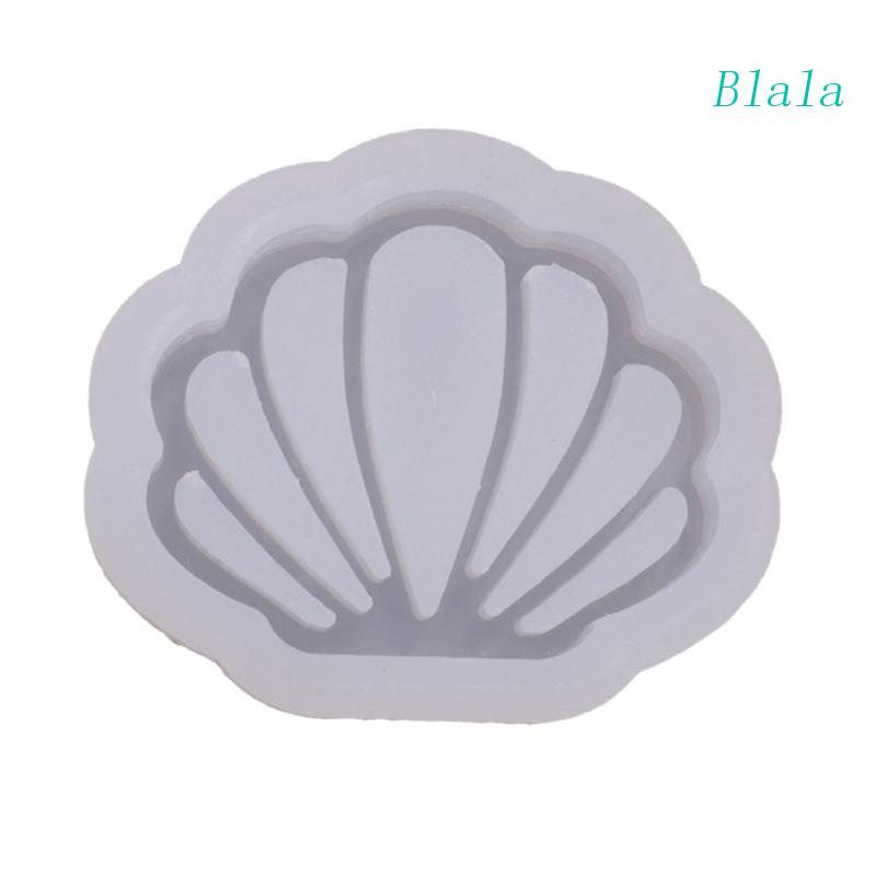 Khuôn Làm Móc Khóa Hình Vỏ Sò Có Nước Kim Tuyến Độc Đáo