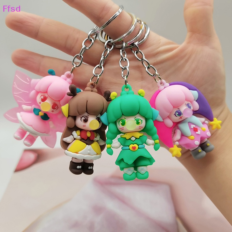 {Ffsd} Móc Khóa Búp Bê Yêu Tinh Bằng PVC Dễ Thương Trang Trí Túi Xách * Bán Chạy