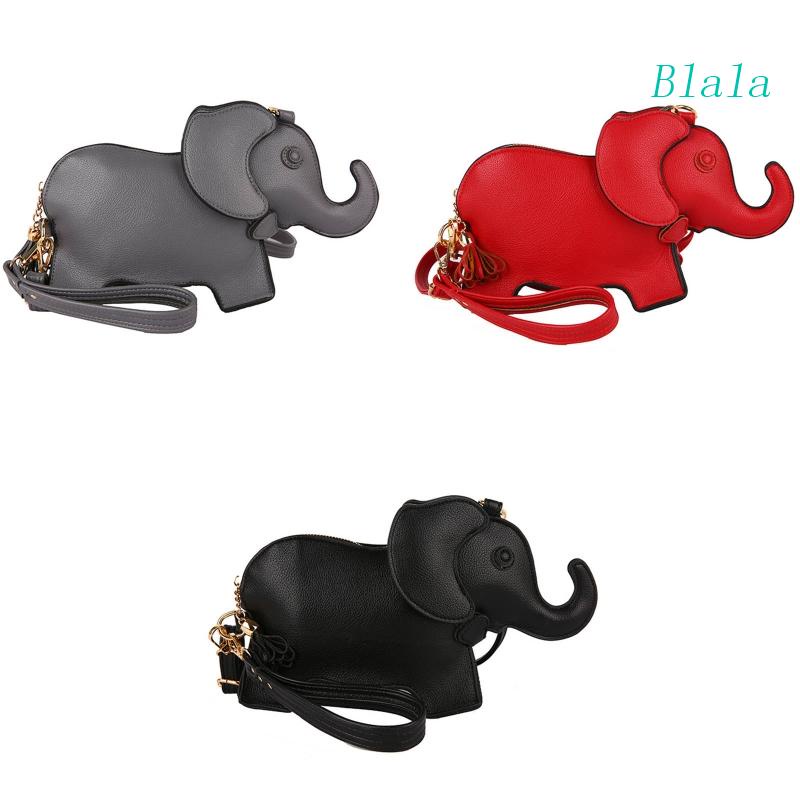 Túi Đeo Chéo Mini Họa Tiết Voi Hoạt Hình Sáng Tạo Cho Nữ