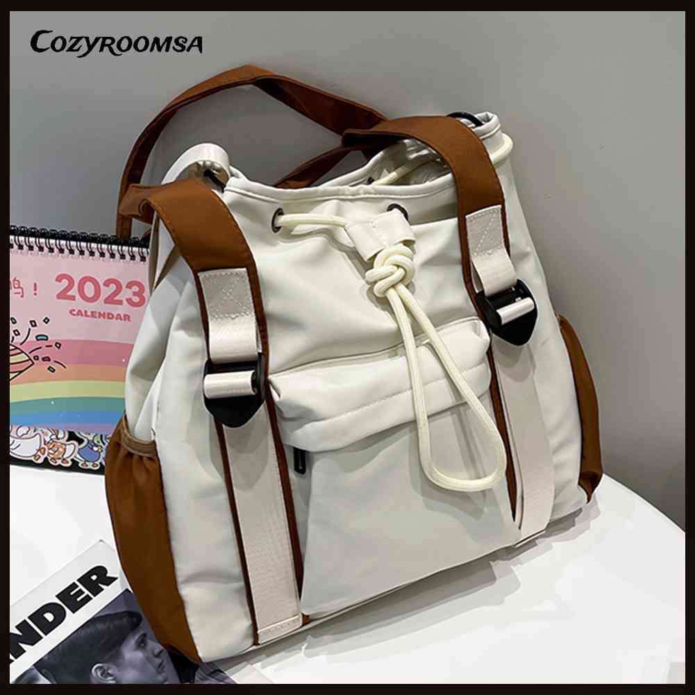 Túi Tote Đeo Chéo Cỡ Lớn Màu Sắc Tương Phản Đa Năng Thời Trang Cho Nữ