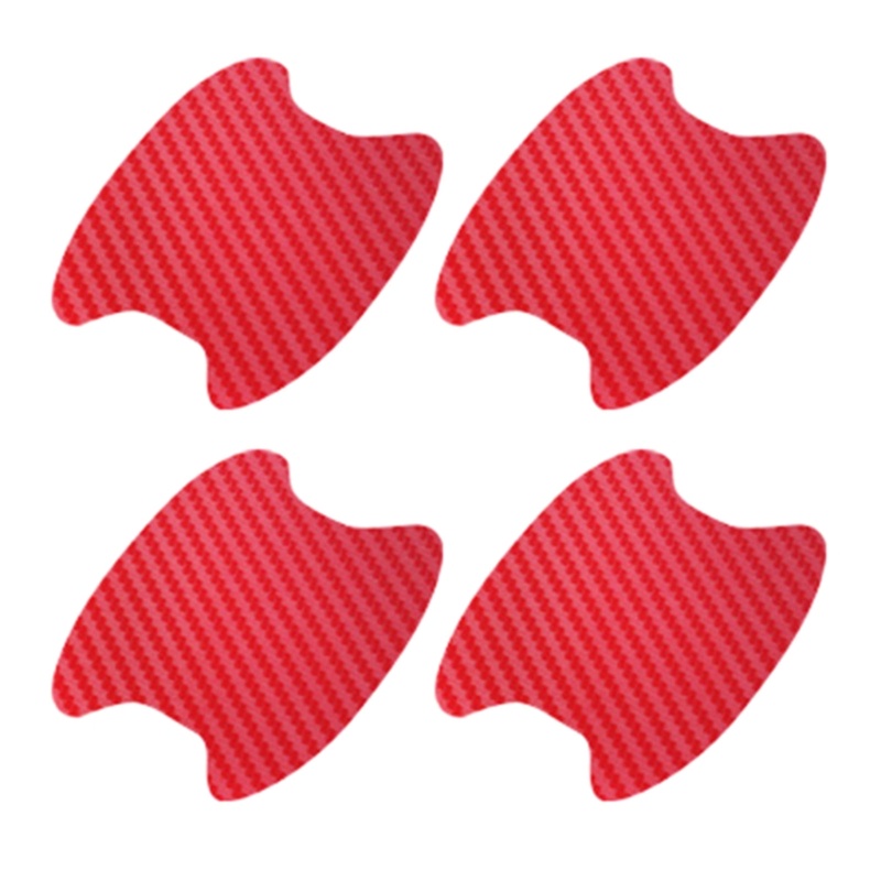 4 Miếng Dán Tay Cầm Cửa Xe Hơi Bằng Sợi Carbon Chống Trầy Xước Tiện Dụng