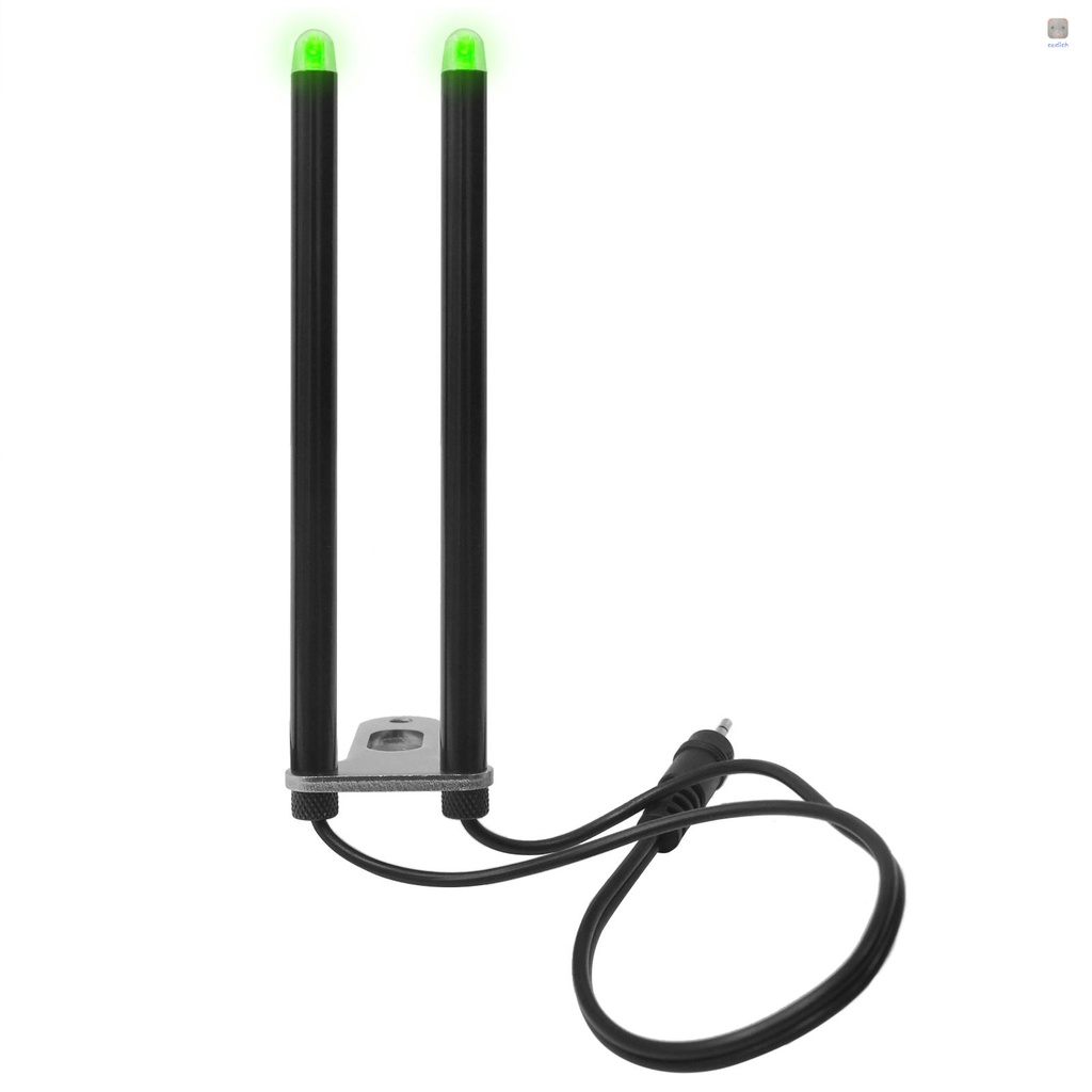 Gậy Chống Gió Bằng Hợp Kim Nhôm Có Đèn LED Kèm Chuông Báo Cá Cắn Câu