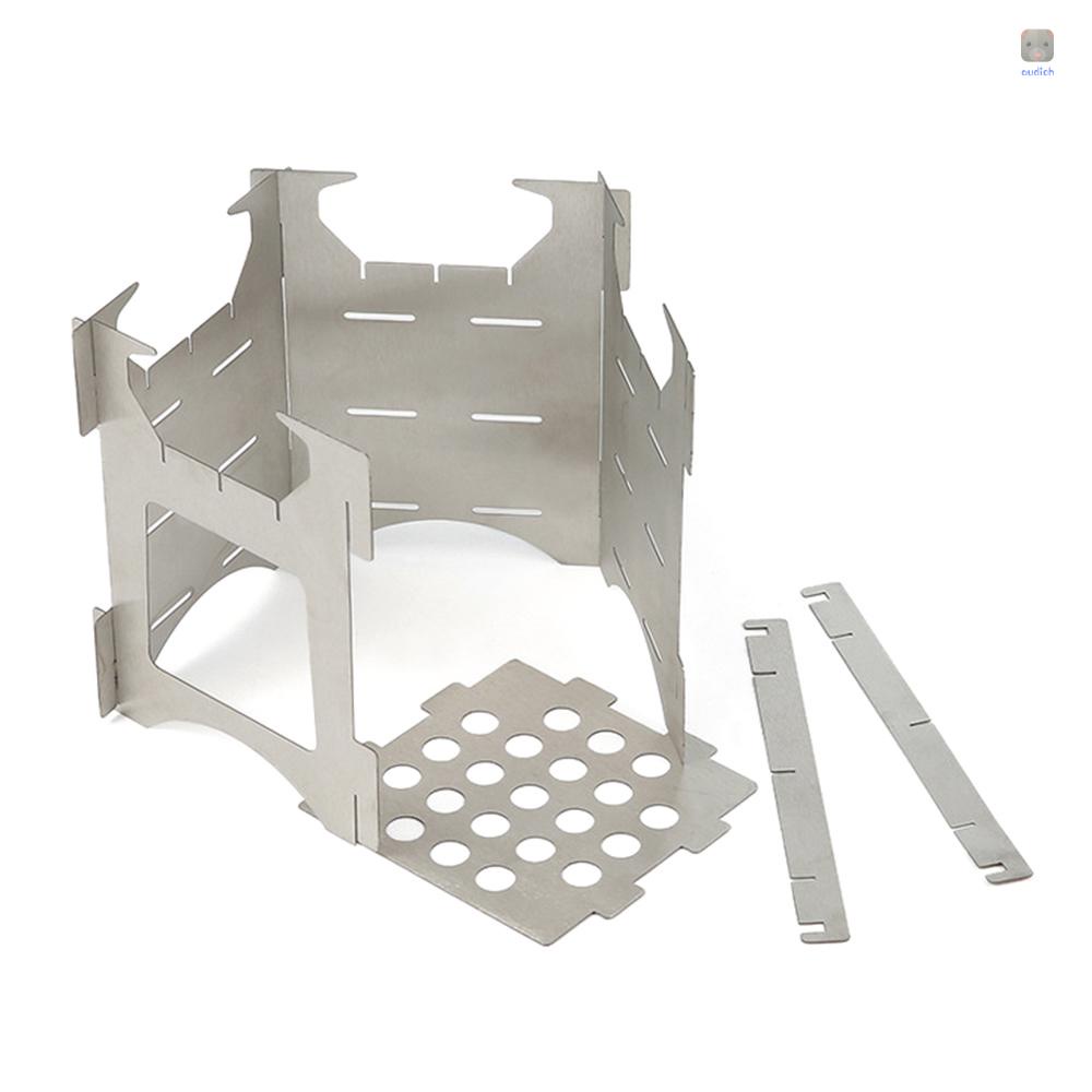 Bếp Lò Bằng Thép Không Gỉ Gọn Nhẹ Có Thể Gấp Gọn Tiện Dụng Mang Theo Du Lịch Dã Ngoại