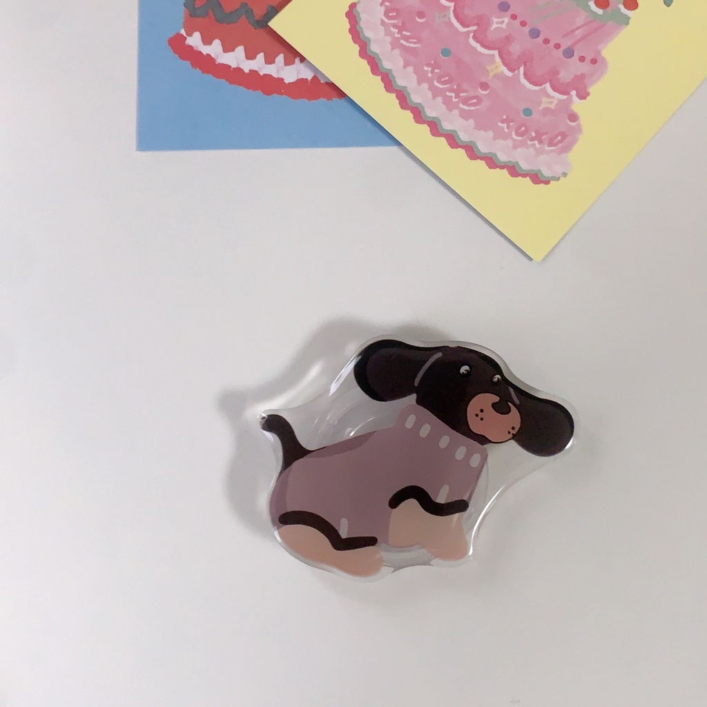 Giá Đỡ Điện Thoại Hình Chú Chó Dachshund  Grip XSP00034