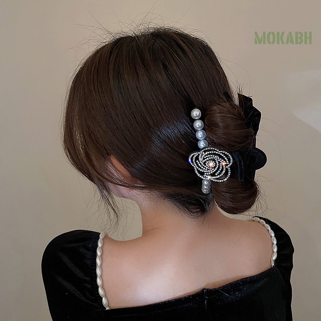 Kẹp Tóc Mini Chống Trượt Đính Ngọc Trai Giả Kiểu Vintage Thời Trang Cho Nữ