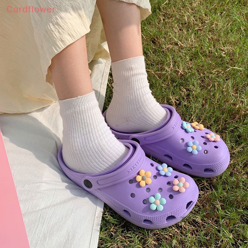 Bộ 8 Phụ Kiện Trang Trí Giày Hình Hoa Dễ Thương Cho Bé