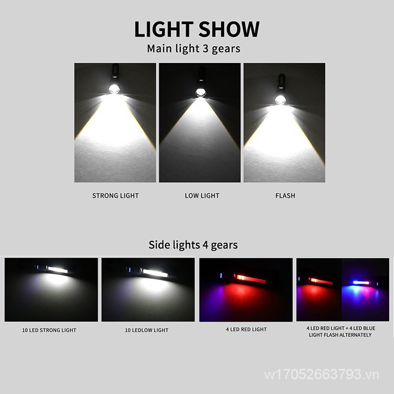 Đèn Pin Chiến Thuật Siêu Sáng Chống Thấm Nước Có Thể Sạc Lại Lumens 18650 OTRW