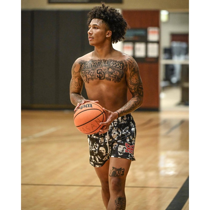 Quần Short Nam Nữ Phối Lưới Khô Nhanh In Hình Nhân Vật Phim Mùa Hè