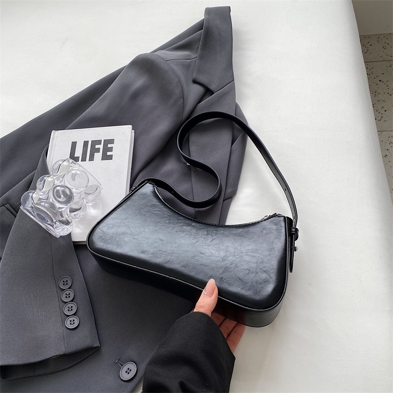 Túi Đeo Chéo Da PU Màu Trơn Thời Trang Chất Lượng Cao Cho Nữ