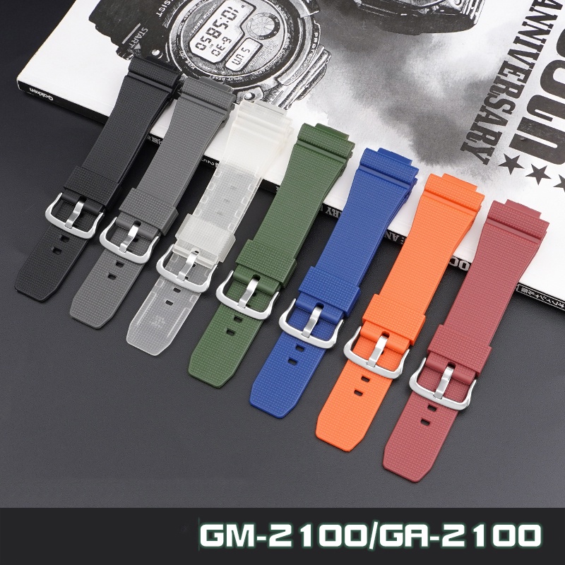 Dây Đeo Cao Su 16MM Chống Nước Tháo Gỡ Nhanh Cho Đồng Hồ Thể Thao Casio G-SHOCK YOUTH Series GA2100 GM2100