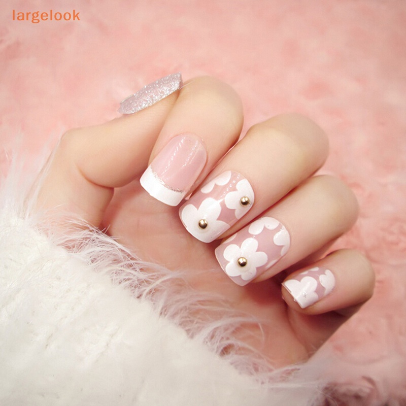 Bộ 24 Móng Tay Giả Acrylic Toàn Diện Phong Cách Pháp