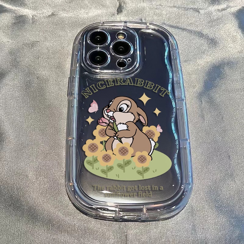 Ốp Điện Thoại Silicon TPU Mềm Trong Suốt Chống Sốc In Hình Thỏ Dễ Thương Cho IPhone 13 11 14 12 Pro XS Max X XR 7 + 8 Plus