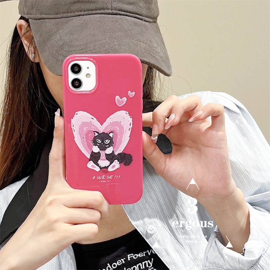 Ốp Điện Thoại TPU Mềm Bóng In Hình Mèo Cho IPhone 14 13 12 11 Pro Max SE2020 X XR Xs Max 7 8 6 6s Plus