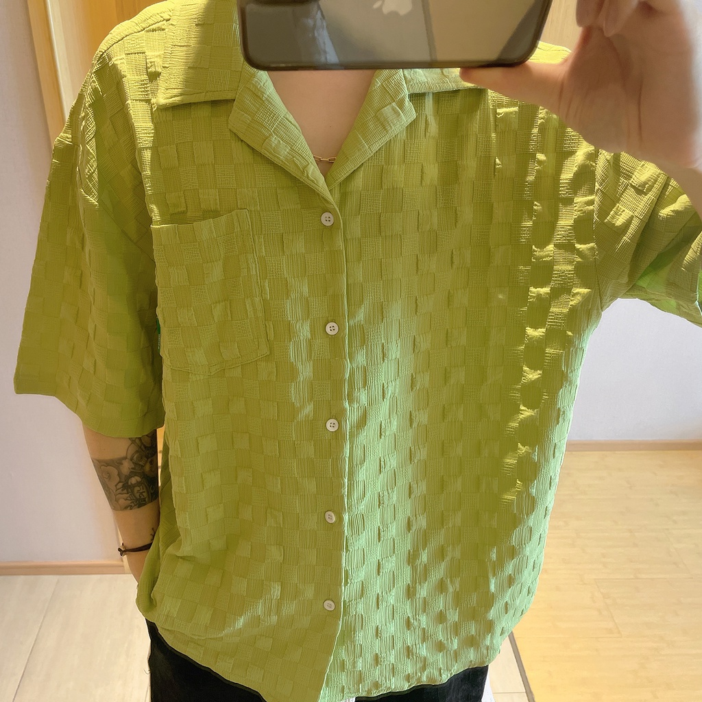 Áo Sơ Mi Tay Lửng Dáng Rộng Thời Trang Mùa Hè Cá Tính