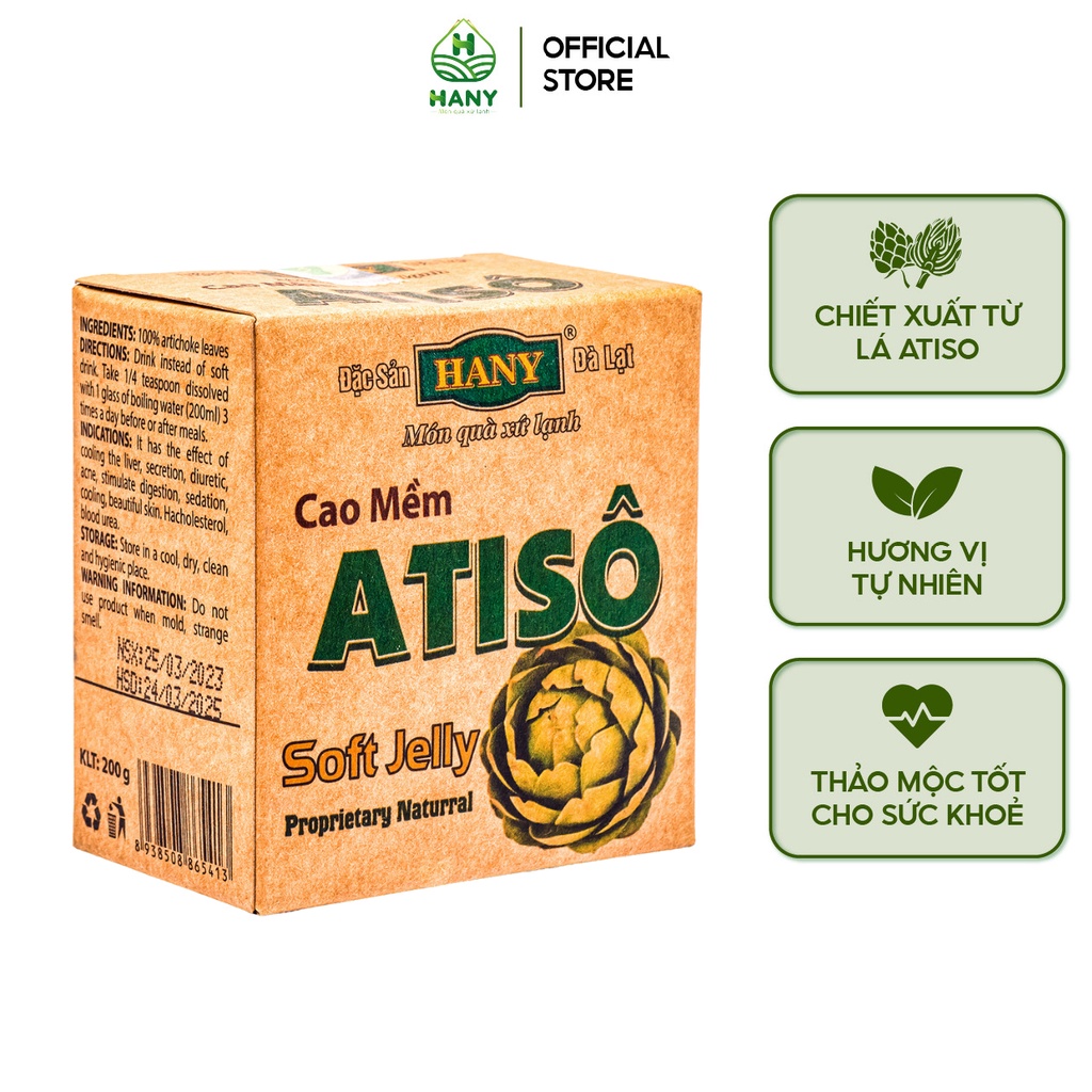 Cao mềm Atisô HANY 200g Đặc Sản Đà Lạt