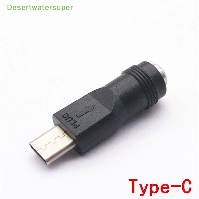 1 Đầu Nối Chuyển Đổi Nguồn DC 5.5x2.1mm Female Sang USB Type C Male
