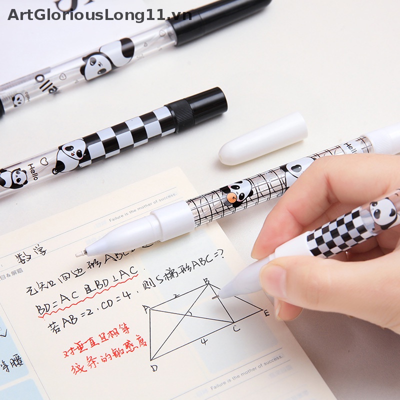 Bút Bơm Nước Rỗng Hình Gấu Trúc Hoạt Hình Có Thể Bơm Lại