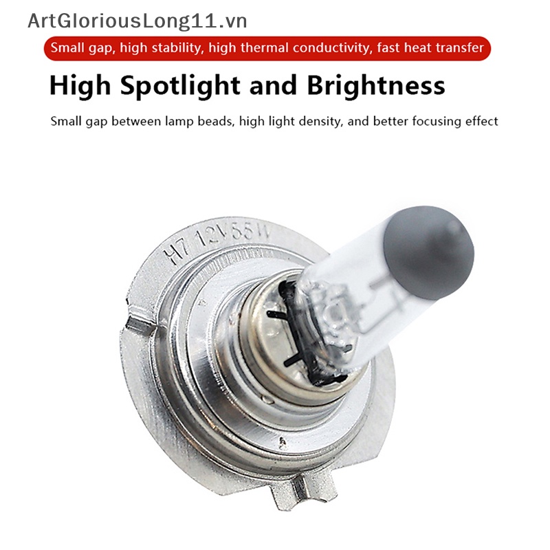 1 Đèn Pha Xenon H7 55W 12V Chất Lượng Cao Cho Xe Hơi