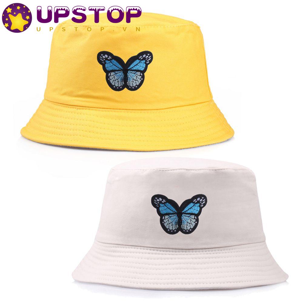 Nón Tai Bèo Thêu Hình Bướm Xinh Xắn