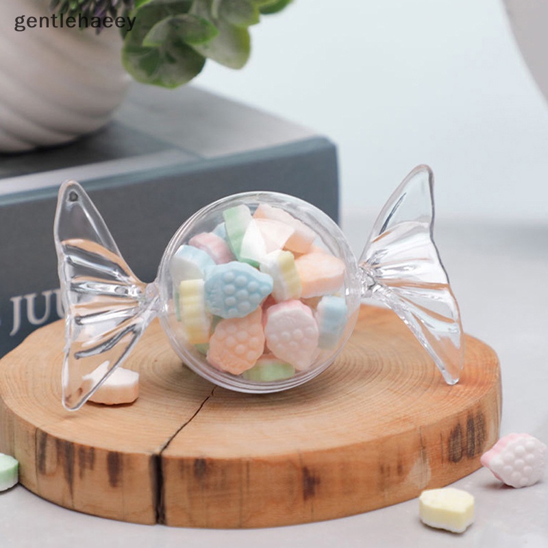 Set 12 Hộp Nhựa Đựng Kẹo Mini Có Nắp Đậy Cho Tiệc Cưới / Sinh Nhật