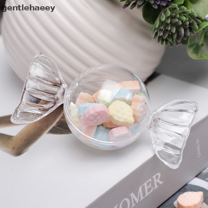 Set 12 Hộp Nhựa Đựng Kẹo Mini Có Nắp Đậy Cho Tiệc Cưới / Sinh Nhật