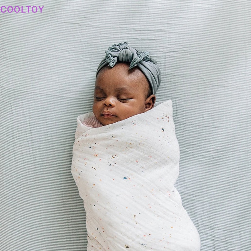 Cooltoy Chăn Quấn Em Bé Sơ Sinh Bằng Cotton Muslin