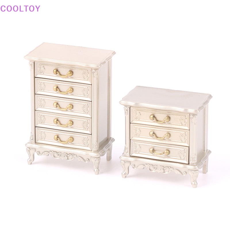 1 Mô Hình Ngăn Kéo Tủ Đầu Giường Tỉ Lệ 1 / 12 Trang Trí Nhà Búp Bê