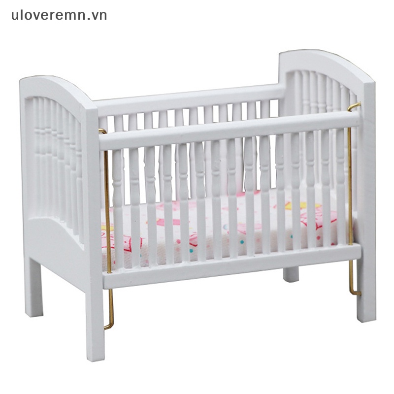 Giường Ngủ Mini Tỉ Lệ 1: 12 Dùng Để Trang Trí Nhà Búp Bê