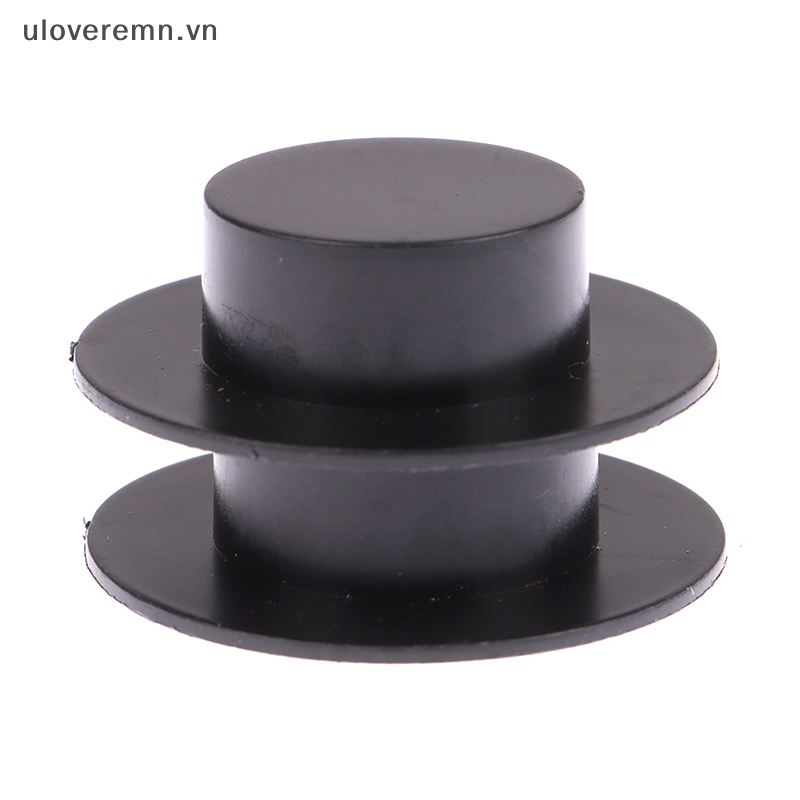 Set 10 Nón Nhựa Mini 3.7cm Màu Đen Trang Trí Nhà Búp Bê