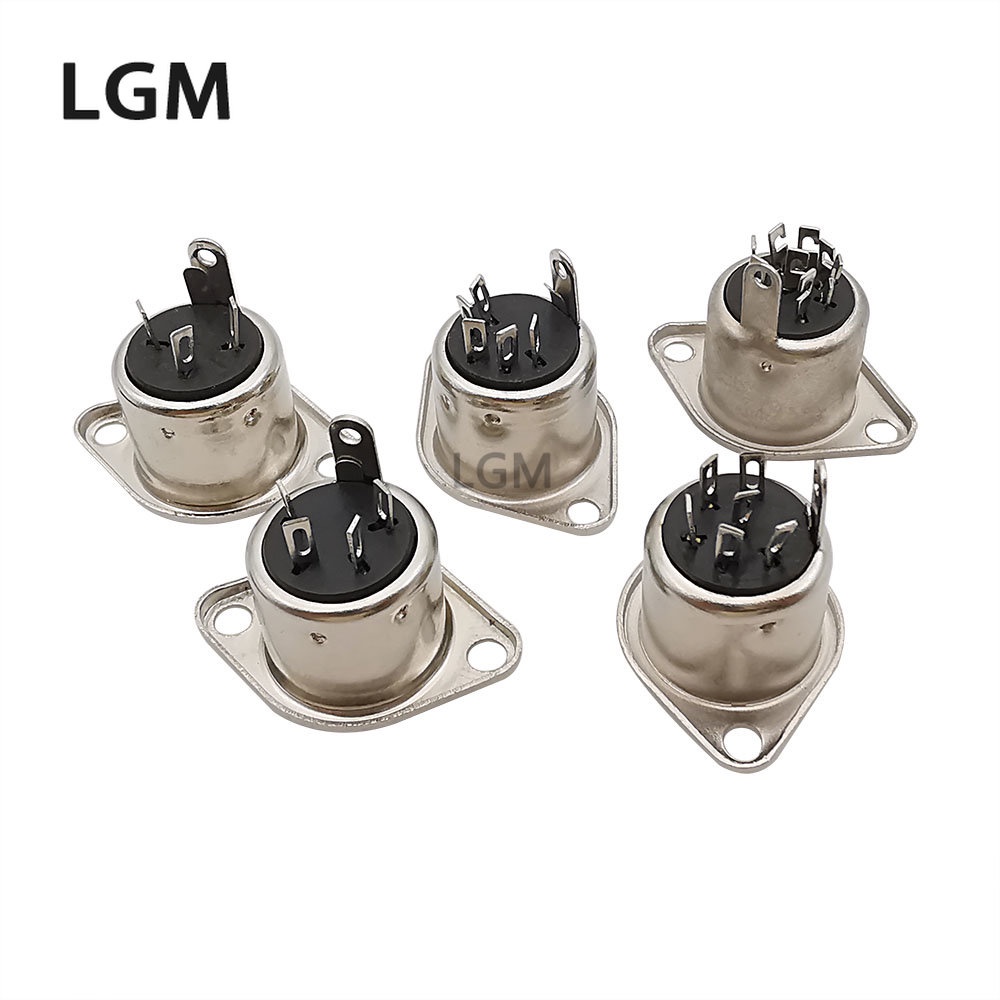 Set 5 Phích Cắm DIN 3 / 4 / 5 / 6 / 7 / 8 PIN DIN Chuyên Dụng Chất Lượng Cao