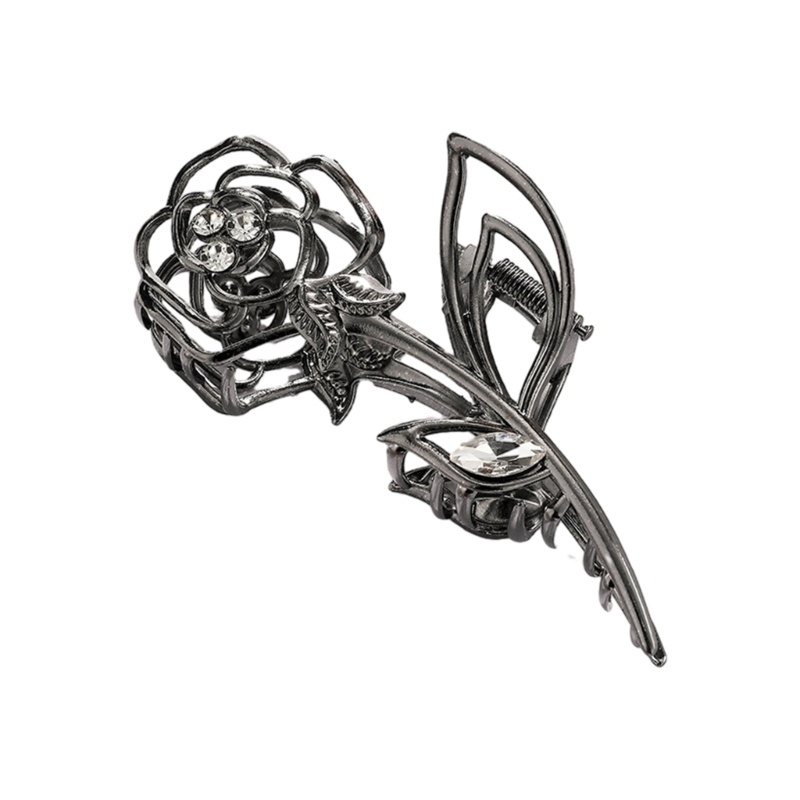 Kẹp Tóc Hoa Hồng Kim Loại Nhiều Kiểu Dáng Cho Nữ