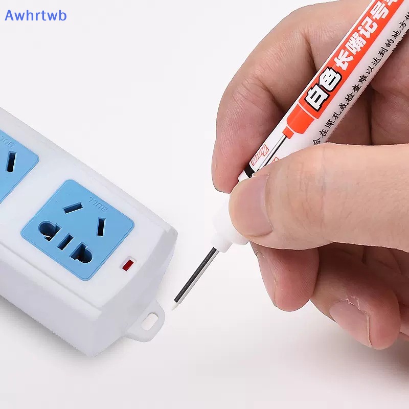 Bút Đánh Dấu Mực Trắng Hai Đầu Dài 20MM Đa Chức Năng Dùng Trong Làm Đồ Gỗ Mới