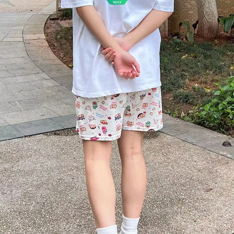 Quần Ngủ Mỏng Dáng Rộng Thoáng Khí In Hình Cá Mập Hoạt Hình Thời Trang Mùa Hè 2023 Dành Cho Bạn Nữ