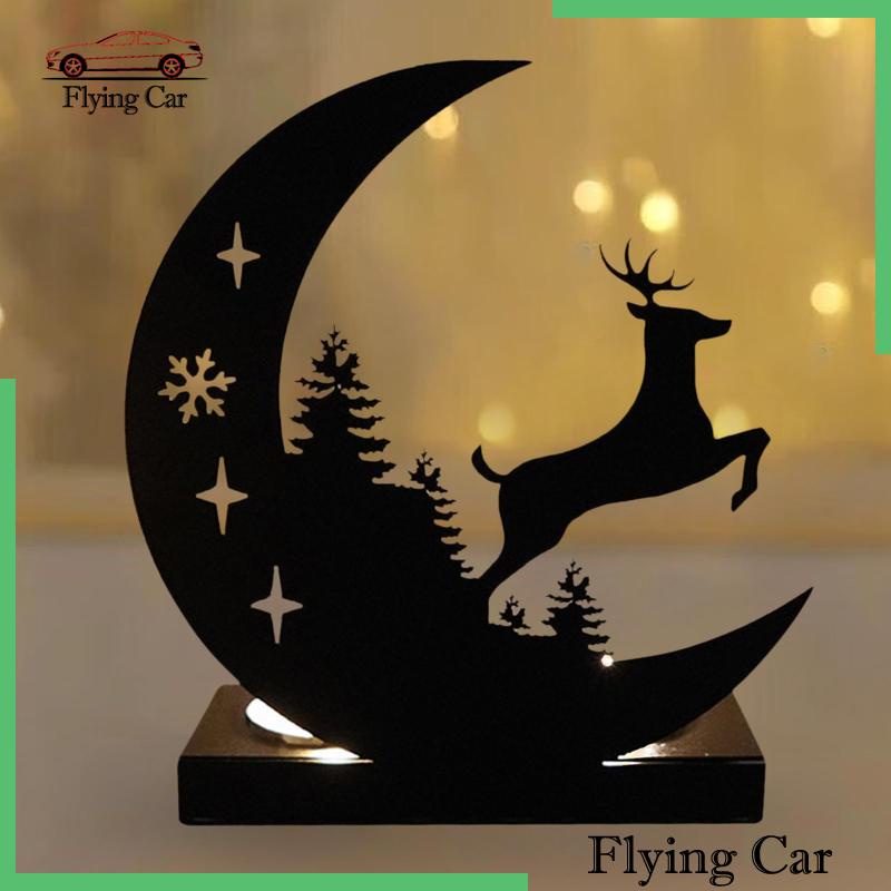 Giá Đỡ Nến Bằng Kim Loại Hình Mặt Trăng Dùng Trang Trí Phòng Khách / Tiệc Năm Mới Lzdjfmy2