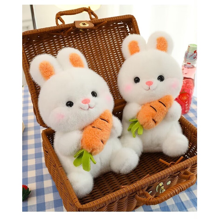✨Hàng Có Sẵn!✨Thú Nhồi Bông Hình Thỏ Và Cà Rốt Dễ Thương Cho Bé